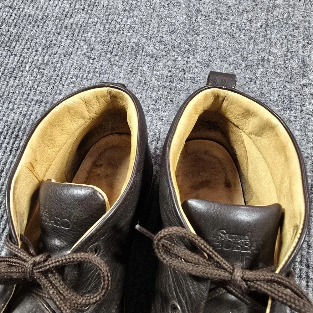 Samuel Hubbard Chukka Boots Mens Size 11 Brown Leather Vibram Sole M1400-009‎
